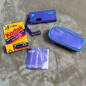 Vivitar Avon Point N Shoot 110 Camera Vintage Purple 200 ISO Film